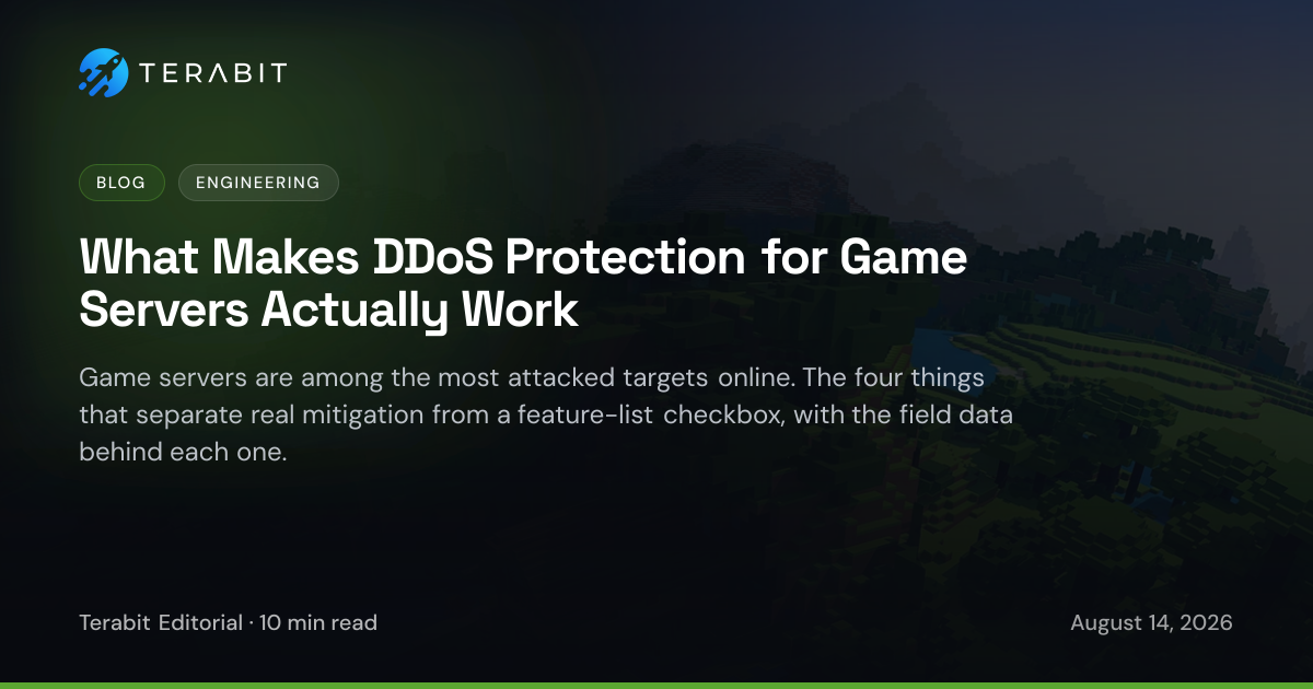 What Makes DDoS Protection for Game Servers Actually Work