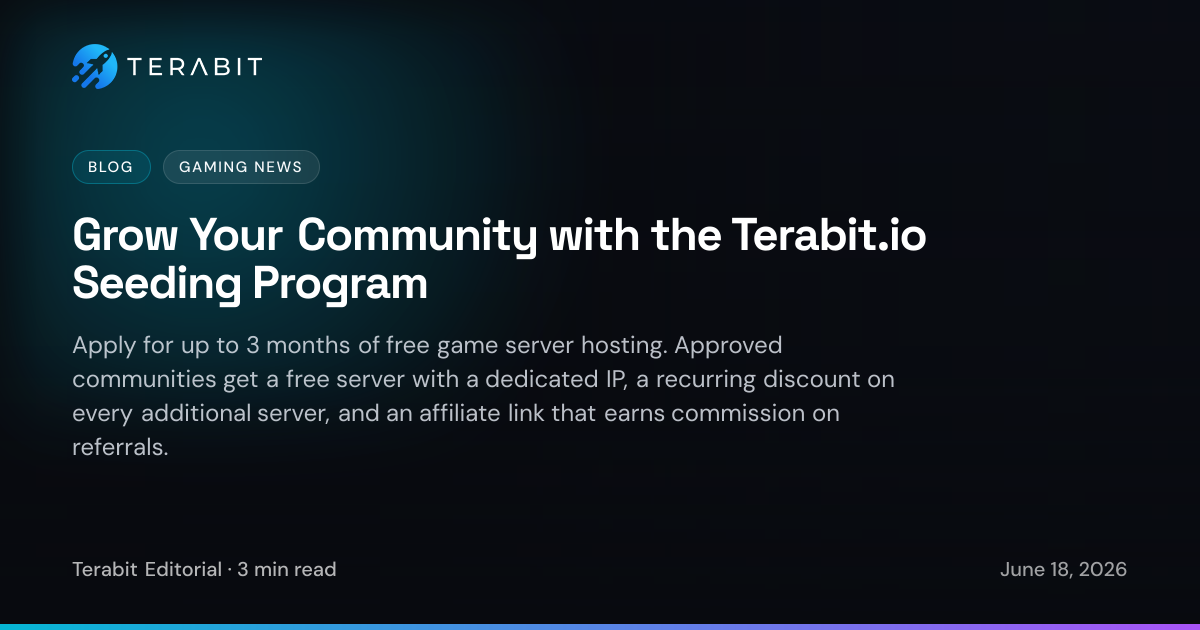Grow Your Community with the Terabit.io Seeding Program