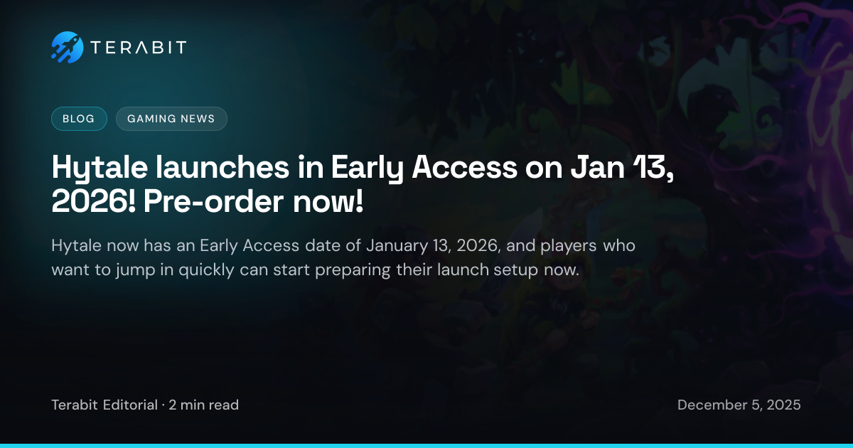 Hytale launches in Early Access on Jan 13, 2026! Pre-order now!