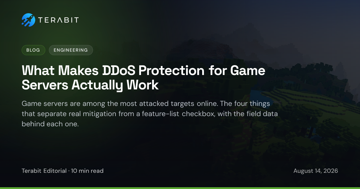 What Makes DDoS Protection for Game Servers Actually Work